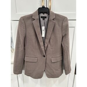 Ann Taylor Textured Beige Blazer